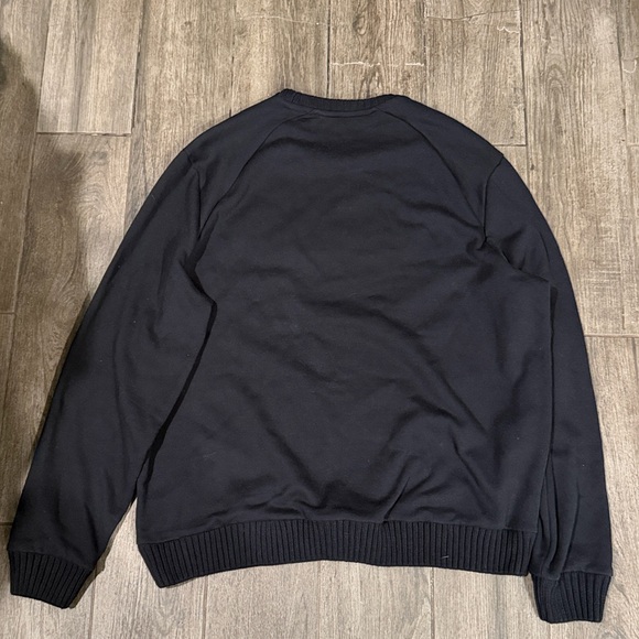 NWOT Sean John Soft Black Cotton Crewneck Sweater with Red Basquait Logo - Picture 4 of 5